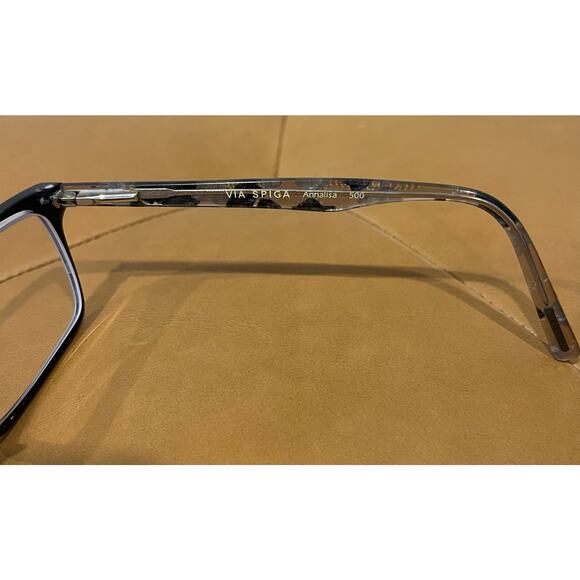 Via Spiga Womens Crystal Embellished Frames Black and Gray Annalisa 500 - Picture 5 of 7